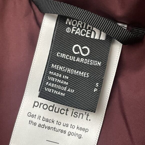 THE NORTH FACE Men's Junction Insulated Jacket Small Maroon NEW Outdoors Nature - Picture 5 of 9